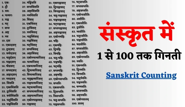 Sanskrit Counting